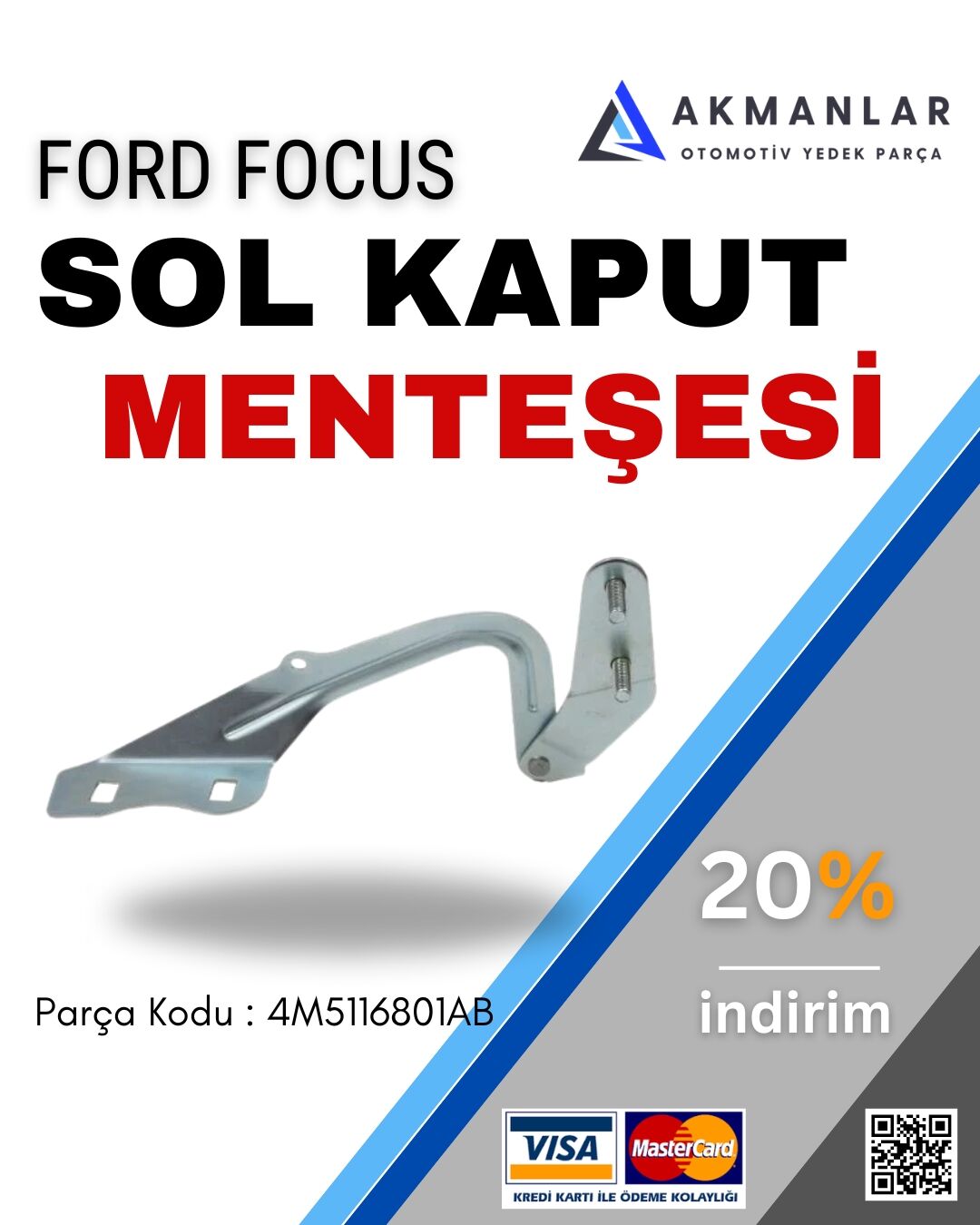 Ford Focus 2004 2011 Kaput Menteşesi