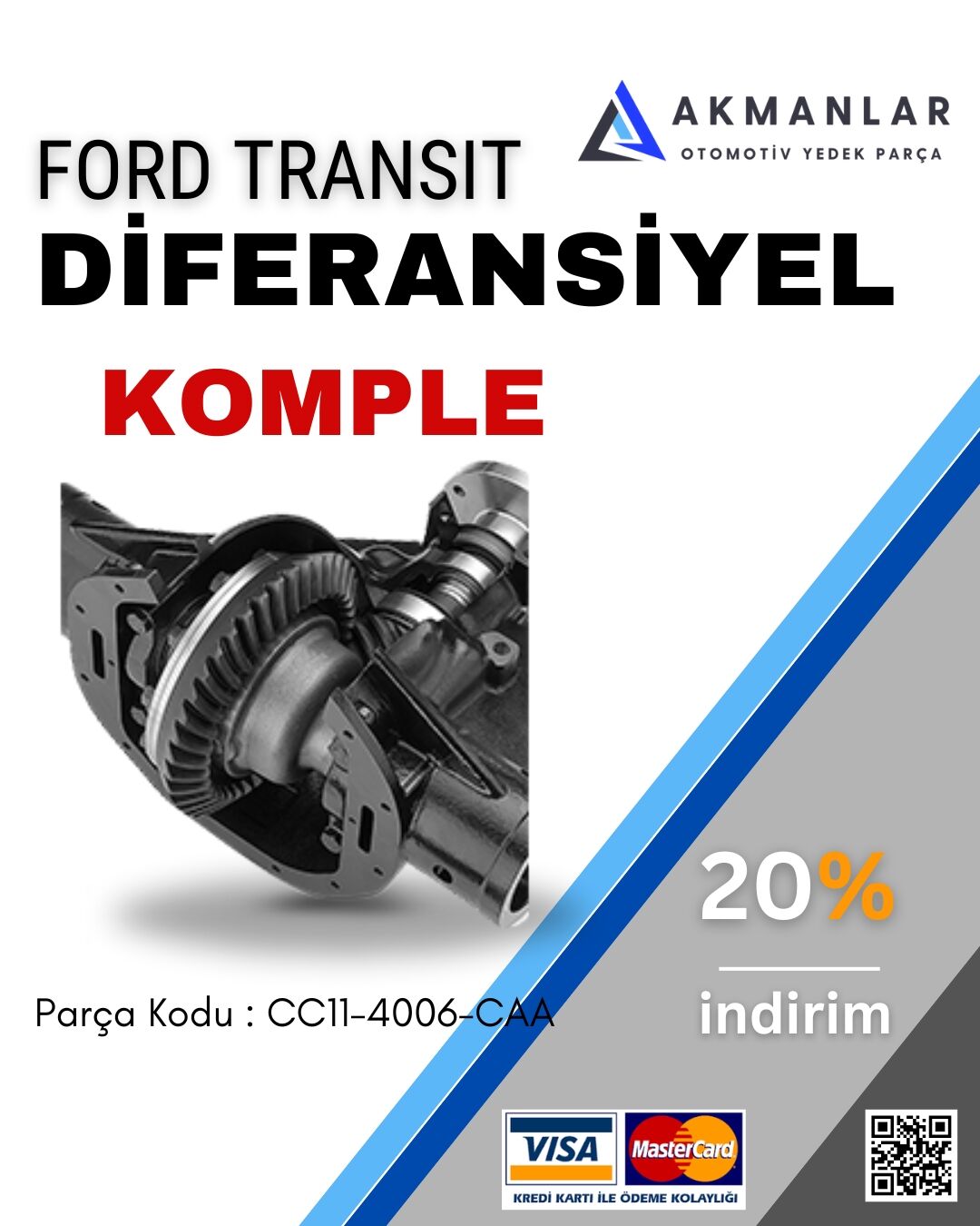 Ford Transit 2006 - 2015 Diferansiyel Komple