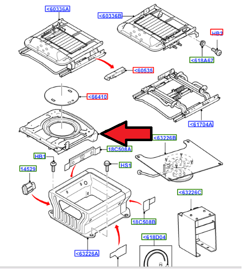 Ford Transit Sürücü Koltuğu Döner Mekanizması 2006-2013